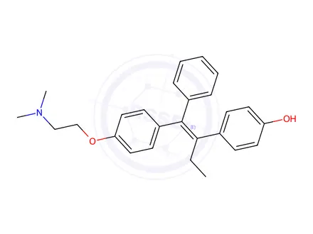 Chemical structure of (E)-4-Hydroxy Tamoxifen