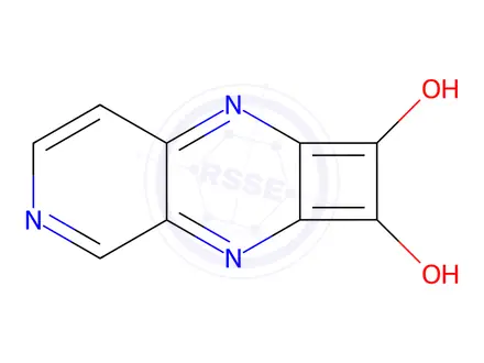 Chemical structure of Cyclobuta[b]pyrido[3,4-e]pyrazine-6,7-dione, 5,8-dihydro-(8CI,9CI)
