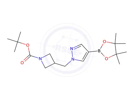 Chemical structure of 1-[(1-Boc-3-azetidinyl)methyl]pyrazole-4-boronic Acid Pinacol Ester