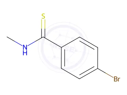 Chemical structure of 4-Bromo-N-methylbenzothioamide
