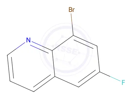 Chemical structure of 8-Bromo-6-fluoroquinoline