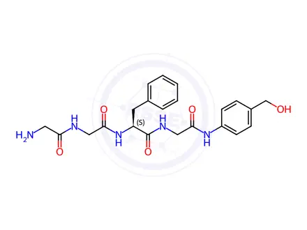Chemical structure of (S)-2-(2-(2-Aminoacetamido)acetamido)-N-(2-((4-(hydroxymethyl)phenyl)amino)-2-oxoethyl)-3-phenylpropanamide