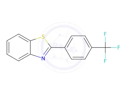 Chemical structure of 2-(4-Trifluoromethyl-phenyl)-benzothiazole