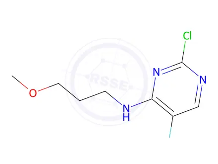 Chemical structure of 2-Chloro-5-fluoro-N-(3-methoxypropyl)-pyrimidin-4-amine