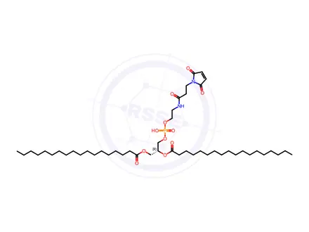 Chemical structure of Octadecanoic acid, 1,1'-[(1R)-1-[10-(2,5-dihydro-2,5-dioxo-1H-pyrrol-1-yl)-3-hydroxy-3-oxido-8-oxo-2,4-dioxa-7-aza-3-phosphadec-1-yl]-1,2-ethanediyl] ester