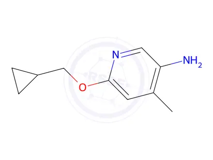 Chemical structure of 6-(Cyclopropylmethoxy)-4-methylpyridin-3-amine
