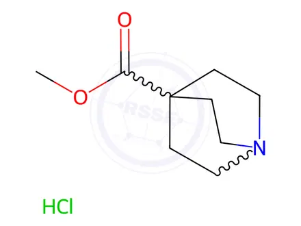 Chemical structure of Methyl quinuclidine-4-carboxylate hydrochloride