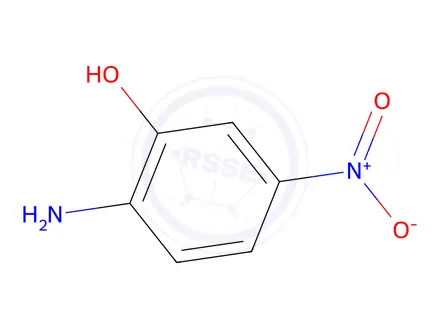 Chemical structure of 2-amino-5-nitrophenol