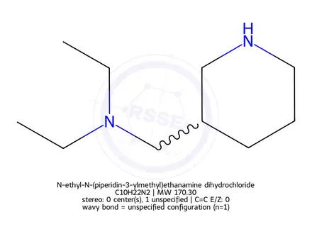 Chemical structure of N-ethyl-N-(piperidin-3-ylmethyl)ethanamine