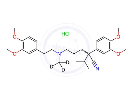 Chemical structure of Verapamil Hydrochloride-d3