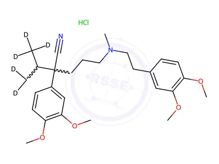 Chemical structure of Verapamil-d6 Hydrochloride