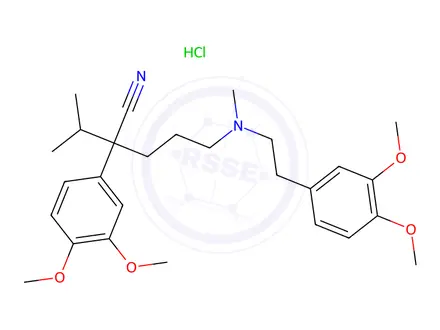 Chemical structure of Verapamil Hydrochloride