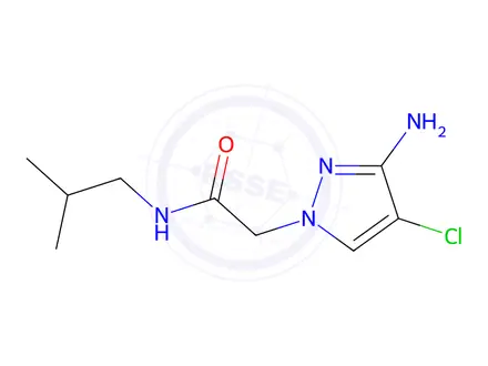Chemical structure of 2-(3-Amino-4-chloro-1h-pyrazol-1-yl)-N-isobutylacetamide
