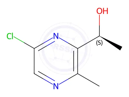 Chemical structure of (S)-1-(6-Chloro-3-methylpyrazin-2-yl)ethan-1-ol