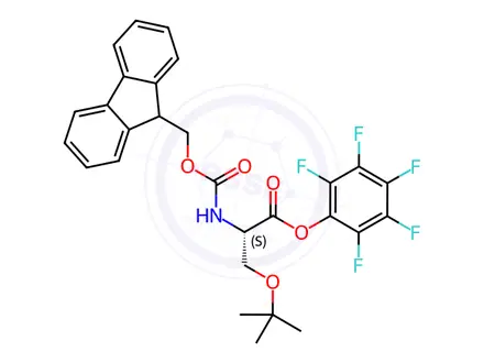 Chemical structure of Fmoc-Ser(tBu)-OPfp