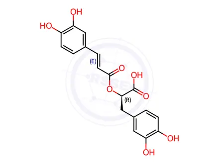Chemical structure of Rosmarinic acid