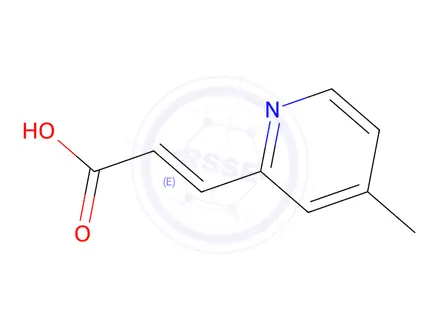 Chemical structure of (E)-3-(4-Methylpyridin-2-yl)acrylic acid