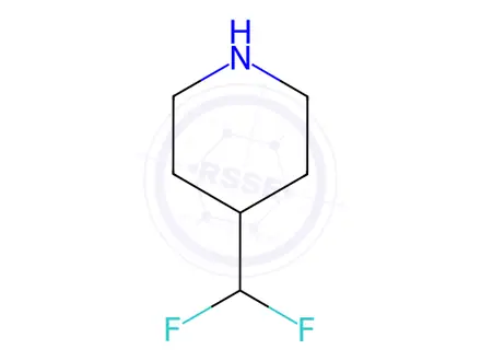 Chemical structure of 4-(difluoromethyl)piperidine