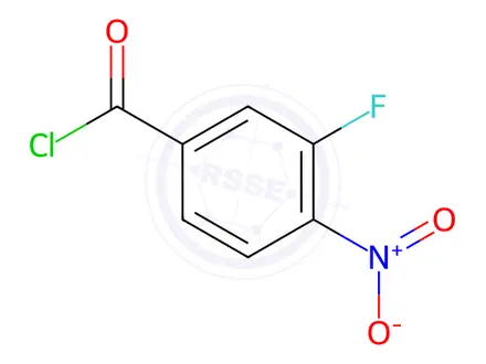 Chemical structure of 3-Fluoro-4-nitrobenzoyl chloride