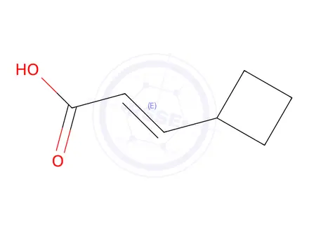 Chemical structure of (2E)-3-Cyclobutyl-2-propenoic Acid