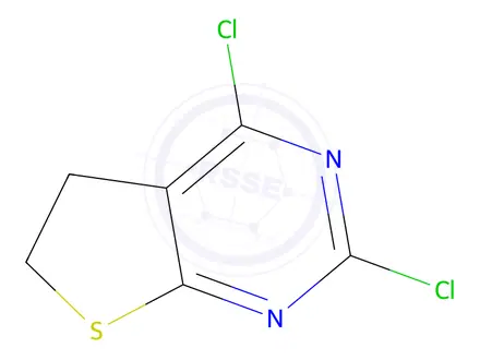 Chemical structure of 2,4-Dichloro-5,6-dihydrothieno[2,3-d]pyrimidine