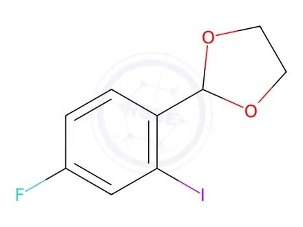 Chemical structure of 2-(4-Fluoro-2-iodophenyl)-1,3-dioxolane