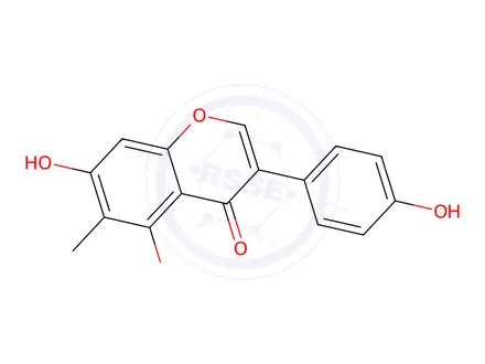 Chemical structure of 6-Methylgenistein