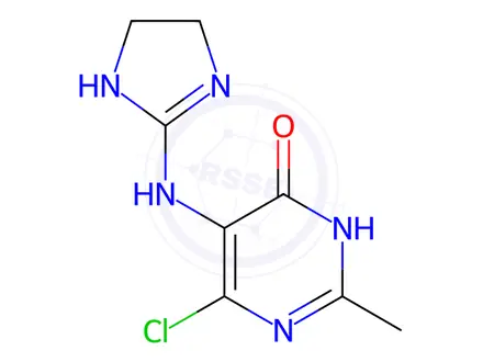 Chemical structure of 6-O-Desmethyl Moxonidine
