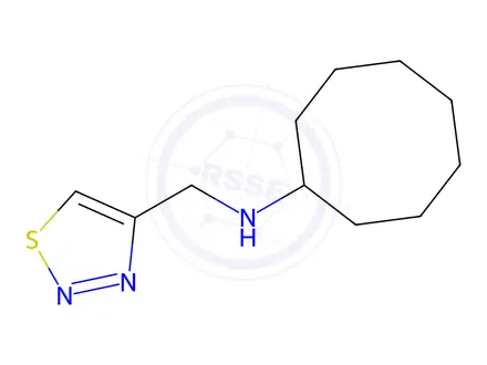 Chemical structure of n-((1,2,3-Thiadiazol-4-yl)methyl)cyclooctanamine