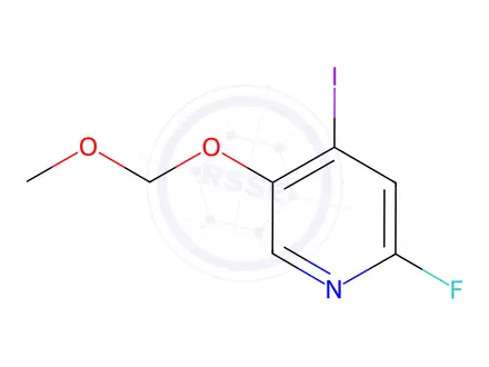 Chemical structure of 2-fluoro-4-iodo-5-(MethoxyMethoxy)pyridine