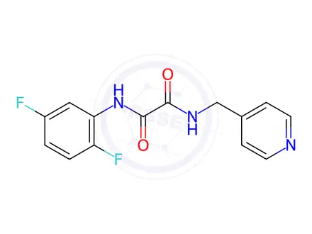 Chemical structure of N1-(2,5-Difluorophenyl)-N2-(pyridin-4-ylmethyl)oxalamide