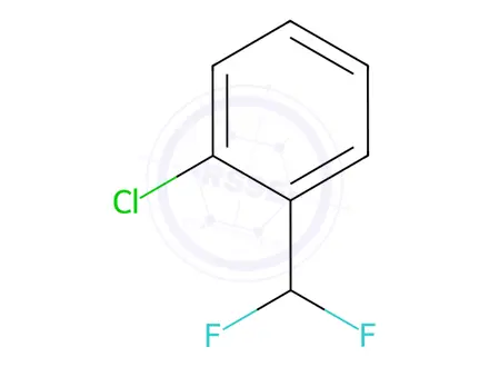 Chemical structure of Benzene, 1-chloro-2-(difluoromethyl)-