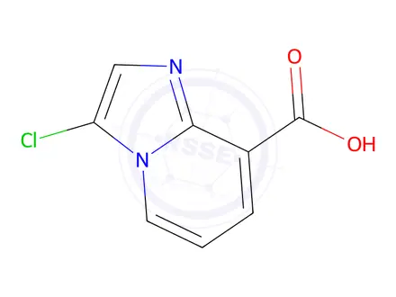 Chemical structure of 3-chloroimidazo[1,2-a]pyridine-8-carboxylic acid