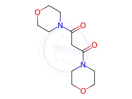 Chemical structure of 1,3-dimorpholino-1,3-propanedione