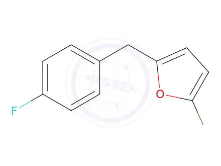 Chemical structure of 2-Bromo-5-(4-fluorobenzyl)furan