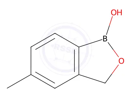 Chemical structure of 5-methyl-1,3-dihydro-2,1-benzoxaborol-1-ol