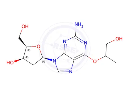 Chemical structure of O6-(2-Hydroxy-1-methylethyl)-2’-deoxyguanosine