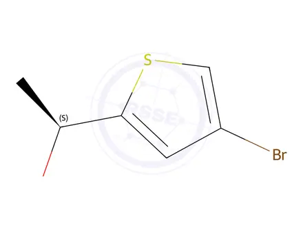 Chemical structure of (1S)-1-(4-Bromothiophen-2-yl)ethan-1-ol