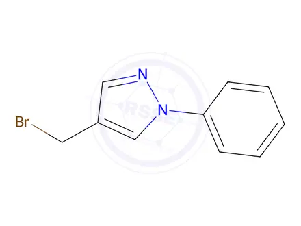 Chemical structure of 4-(Bromomethyl)-1-phenyl-1H-pyrazole
