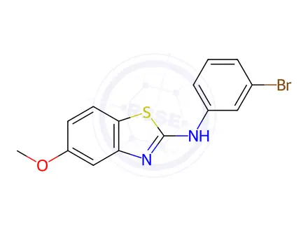 Chemical structure of N-(3-Bromophenyl)-5-methoxybenzo[d]thiazol-2-amine