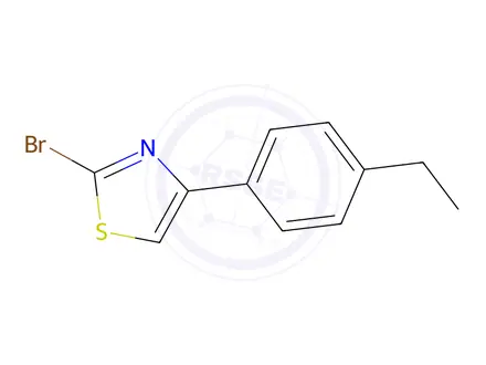 Chemical structure of 2-Bromo-4-(4-ethylphenyl)thiazole