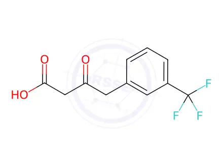 Chemical structure of 3-Oxo-4-(3-trifluoromethylphenyl)butanoic acid