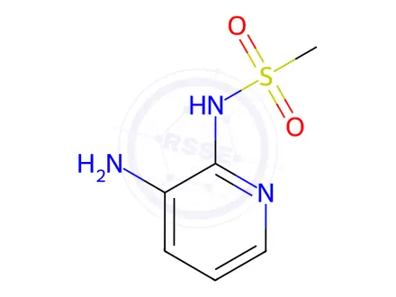 Chemical structure of N-(3-aminopyridin-2-yl)methanesulfonamide