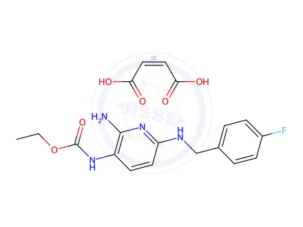 Chemical structure of Flupirtine maleate