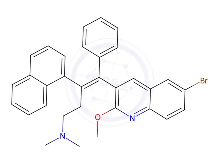 Chemical structure of Bedaquiline impurity 69