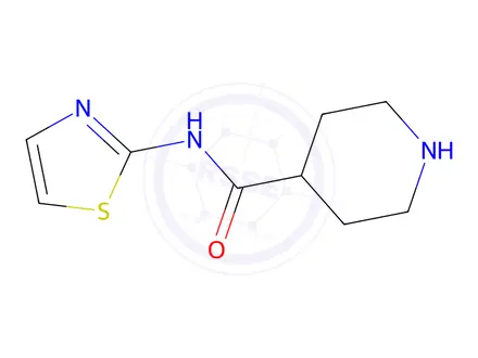 Chemical structure of N-(1,3-thiazol-2-yl)piperidine-4-carboxamide
