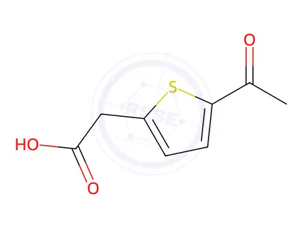 Chemical structure of (5-Acetylthien-2-yl)acetic acid
