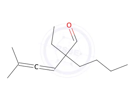 Chemical structure of 2-BUTYL-2-ETHYL-5-METHYL-3,4-HEXADIENAL