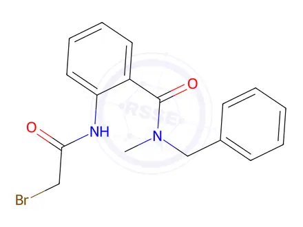 Chemical structure of N-Benzyl-2-[(2-bromoacetyl)amino]-N-methylbenzamide