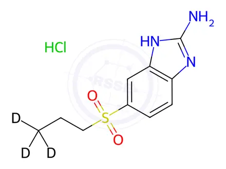 Chemical structure of Albendazole-2-aminosulfone-D3 hydrochloride